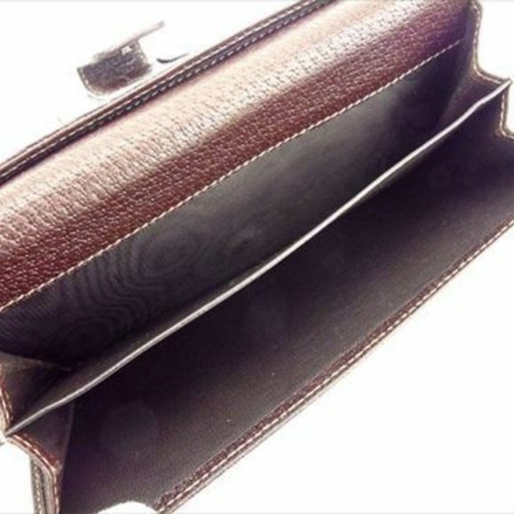 Gucci Wallet Purse G logos Brown Woman unisex Authentic Used T6321 - Picture 7 of 7